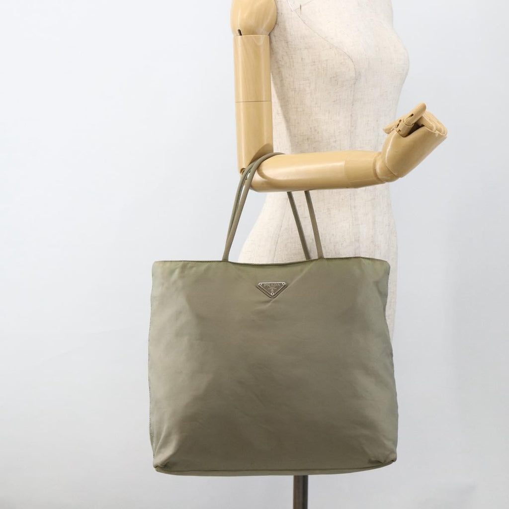 Prada Vintage Tote Tessuto Beige Nylon Tote Bag Bag