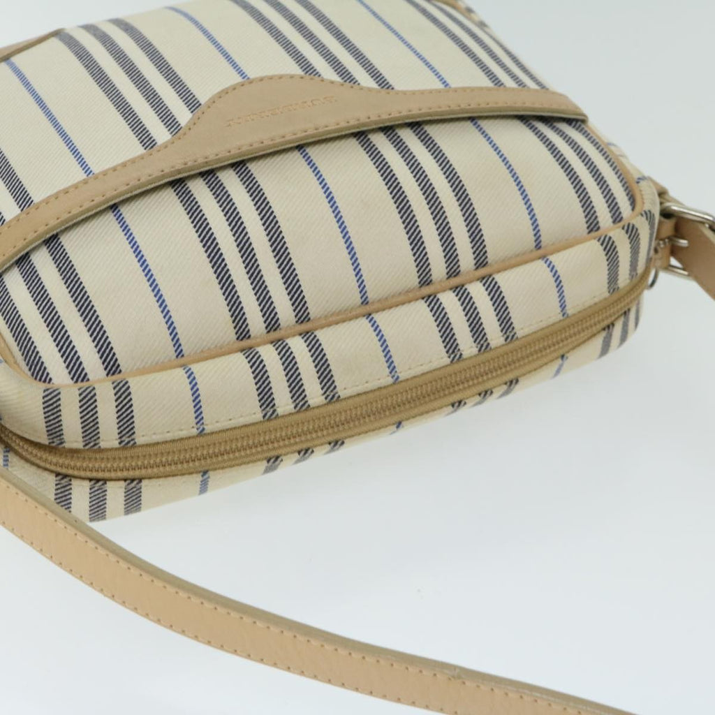 Burberry Nova Check Shoulder Bag Canvas Beige Canvas Shoulder Bag