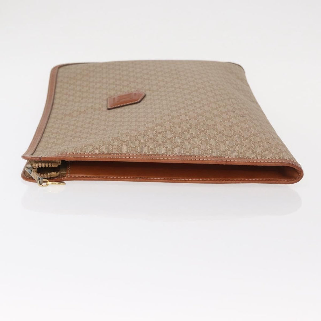Celine Macadam Pochette Clutch Beige Pvc Clutche & Pouche Bag