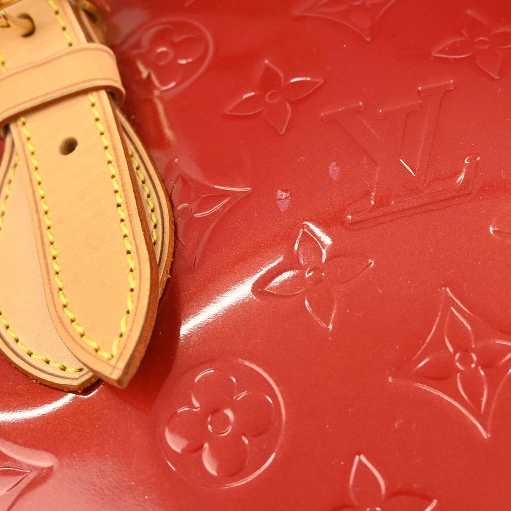 Louis Vuitton Rosewood Avenue Handbag Monogram Vernis Red Patent_Leather Handbag