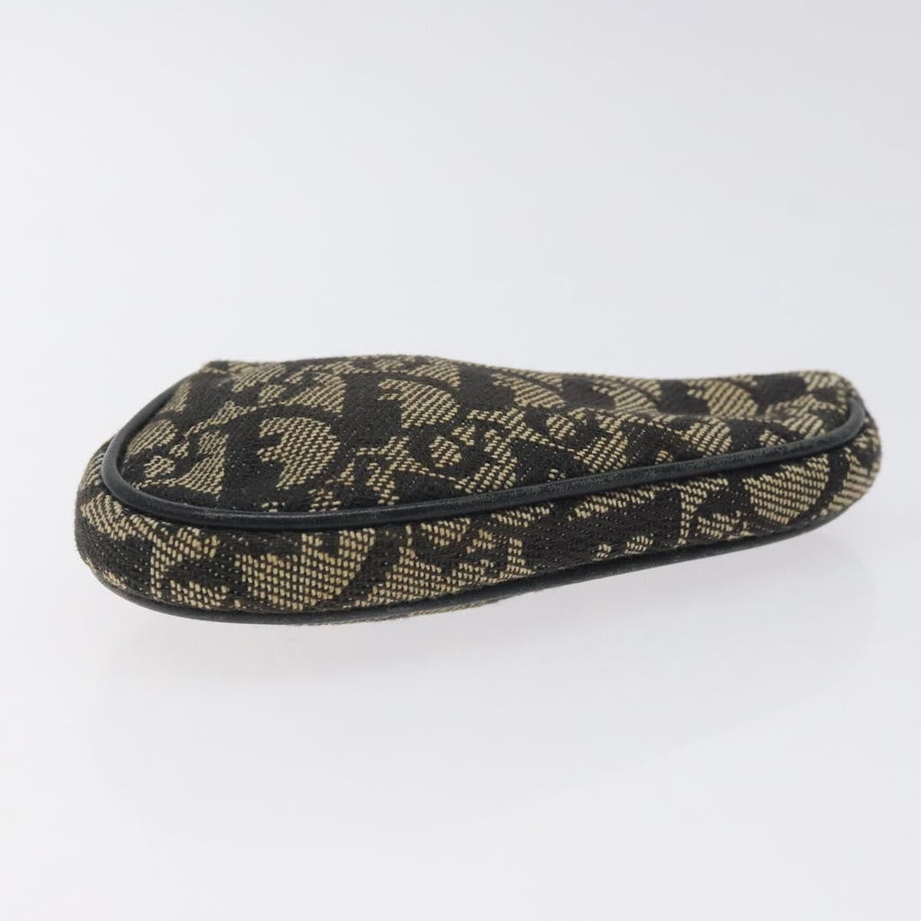Christian Dior Saddle Coin Purse Trotter Canvas Black Canvas Wallets Accessory (Pre-Owned)