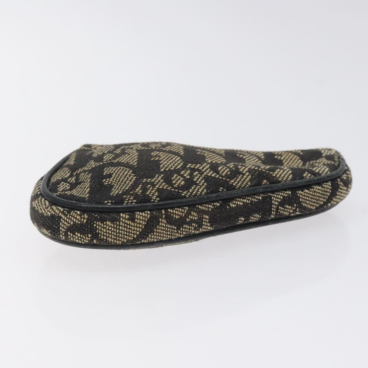 Christian Dior Saddle Coin Purse Trotter Canvas Black Canvas Wallets Accessory (Pre-Owned)
