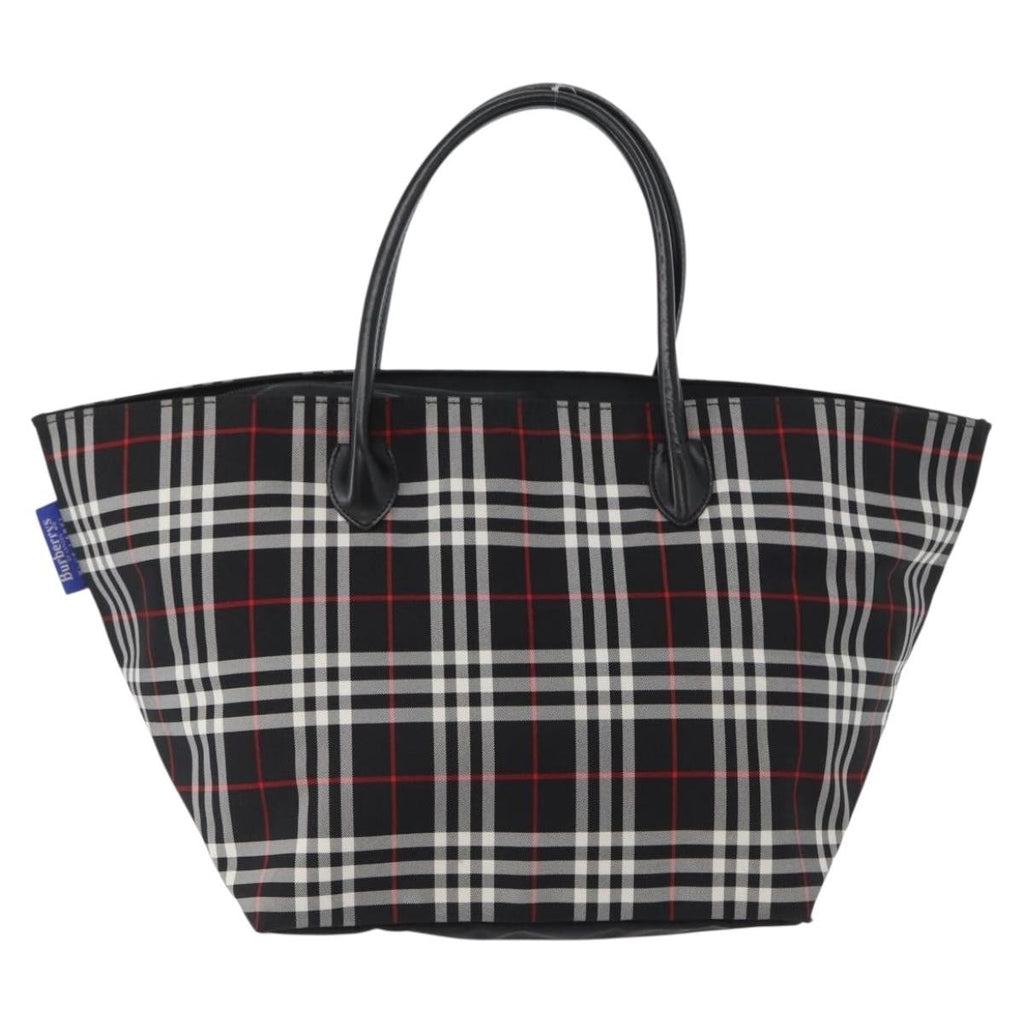 Burberry Nova Check Handbag Nylon Black Nylon Handbag