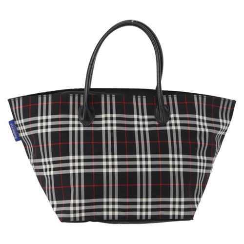 Burberry Nova Check Handbag Nylon Black Nylon Handbag