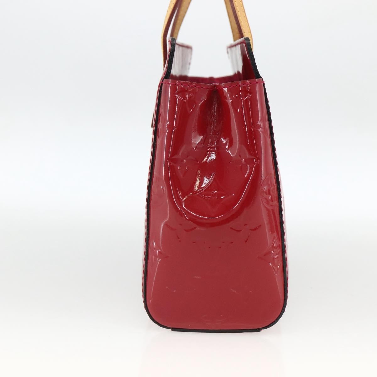 Louis Vuitton Catalina Handbag Monogram Vernis Pink Patent_Leather Tote Bag