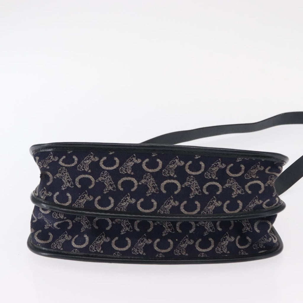 Celine C Sulky Shoulder Bag Canvas Navy Canvas Shoulder Bag Bag