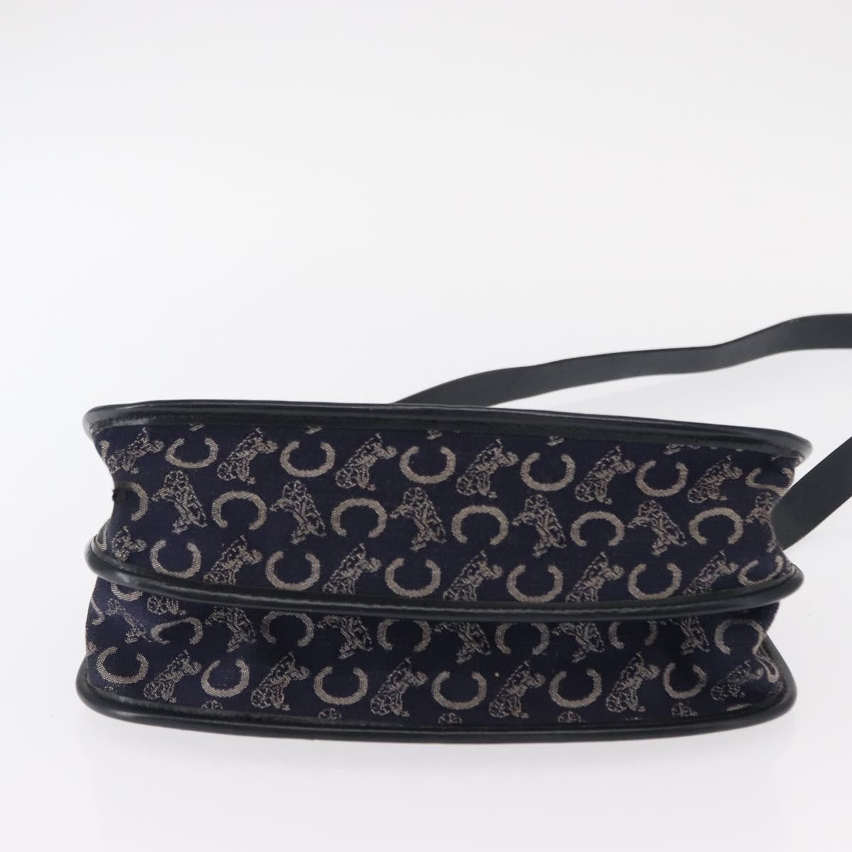 Celine C Sulky Shoulder Bag Canvas Navy Canvas Shoulder Bag Bag