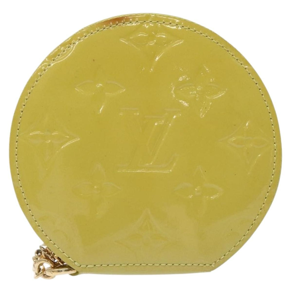 Louis Vuitton Boite Chapeau Coin Purse Monogram Vernis Beige Patent_Leather Wallets Accessory