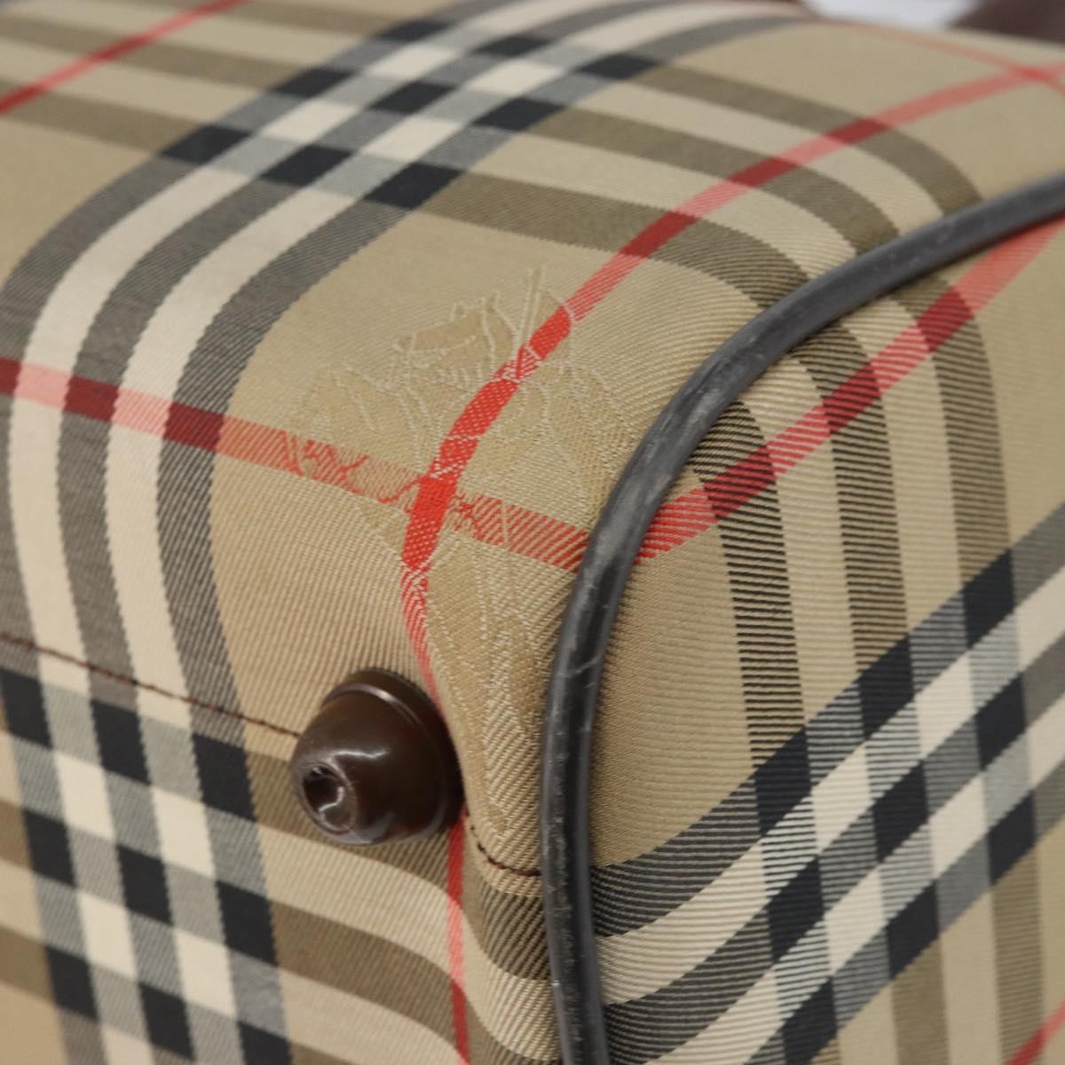 Burberry Nova Check Handbag Nova Check Canvas Beige Canvas Handbag