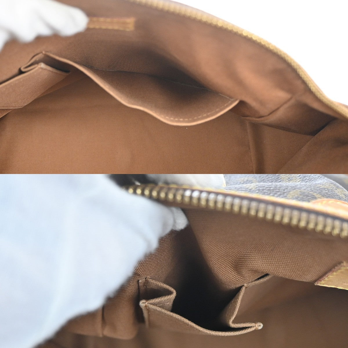 Louis Vuitton Tivoli Handbag Monogram Canvas Brown Canvas Shoulder Bag
