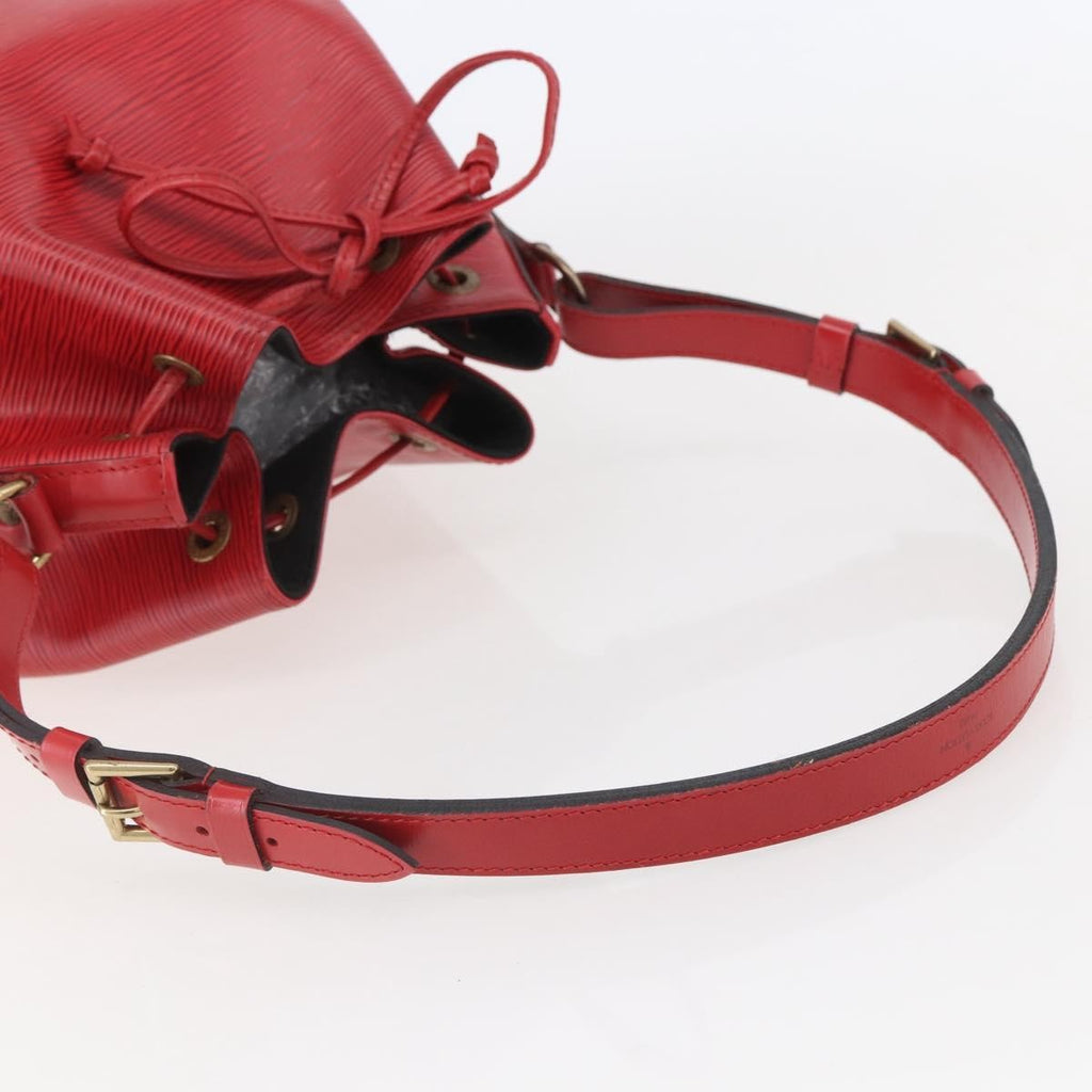 Louis Vuitton Noe Handbag Epi Leather Red Leather Shoulder Bag