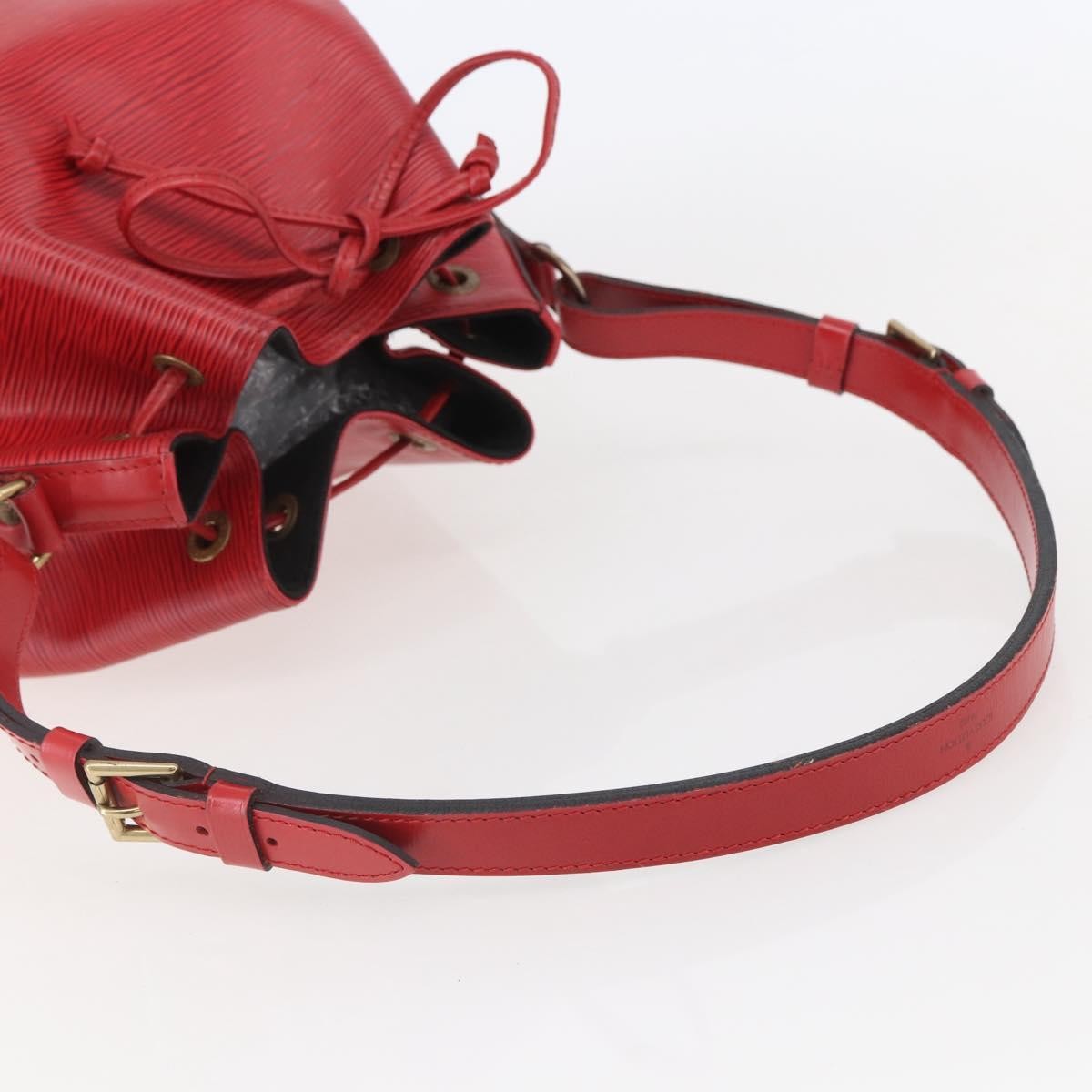 Louis Vuitton Noe Handbag Epi Leather Red Leather Shoulder Bag
