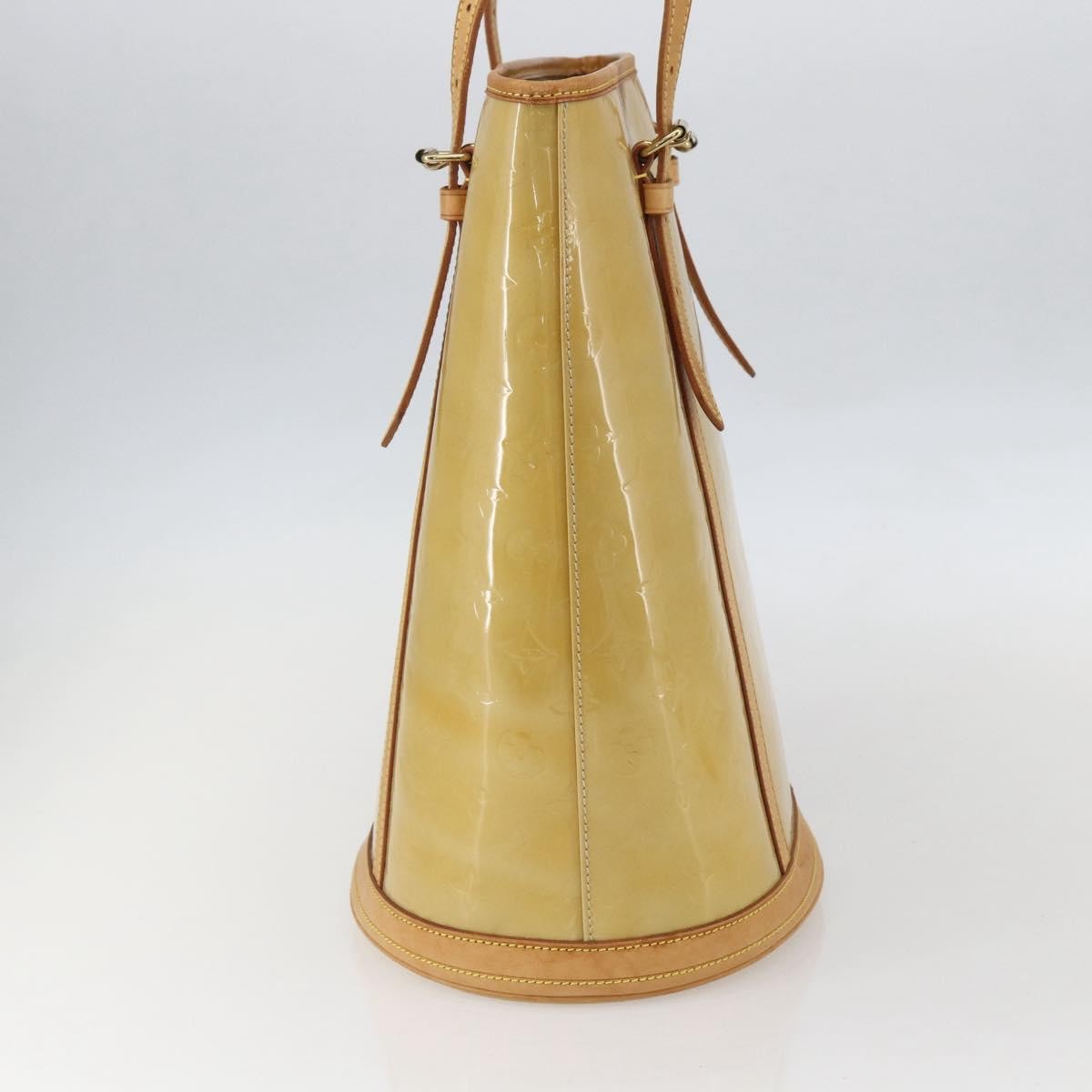 Louis Vuitton Bucket Bag Monogram Vernis Beige Patent_Leather Shoulder Bag