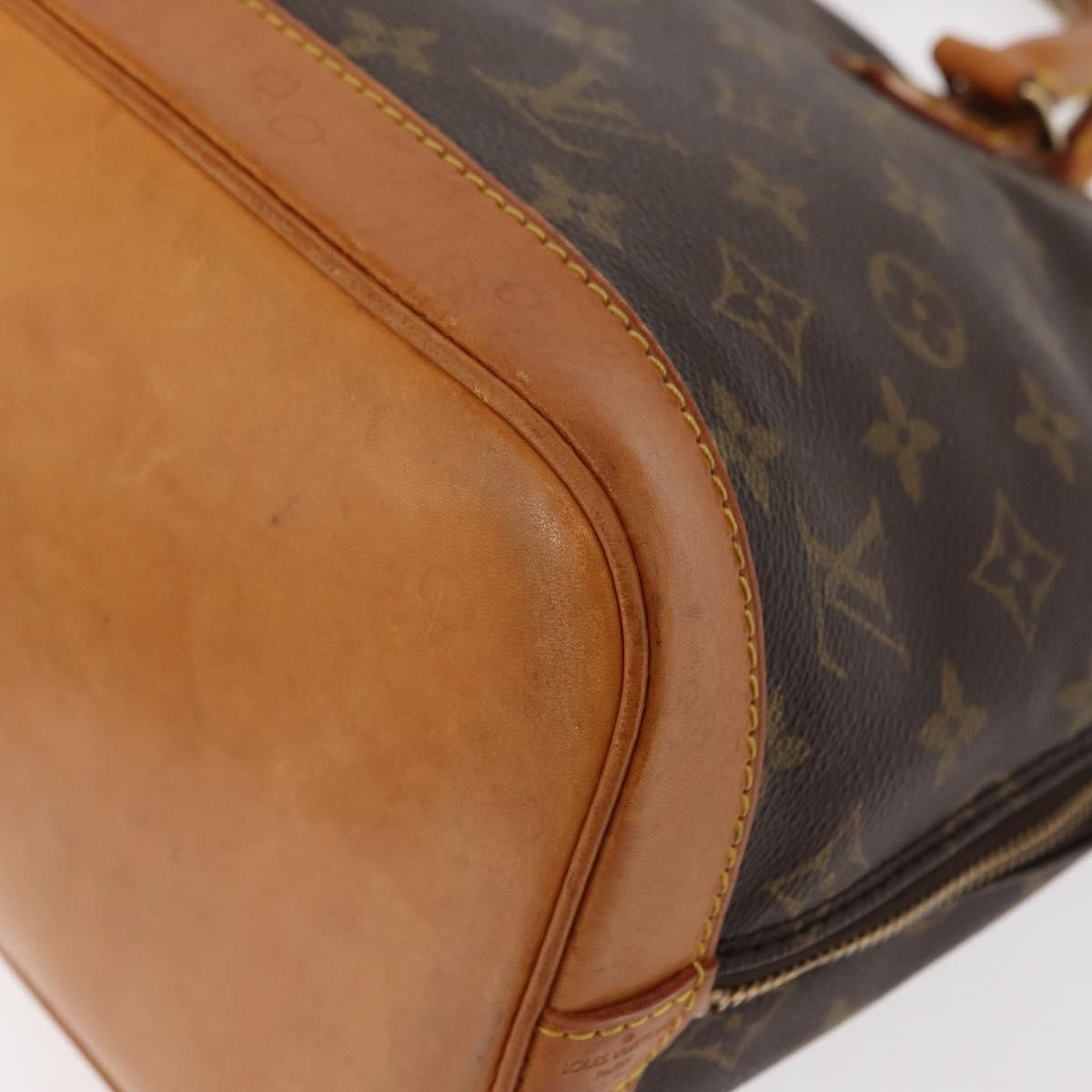 Louis Vuitton Vintage Alma Handbag Monogram Canvas Brown Canvas Handbag