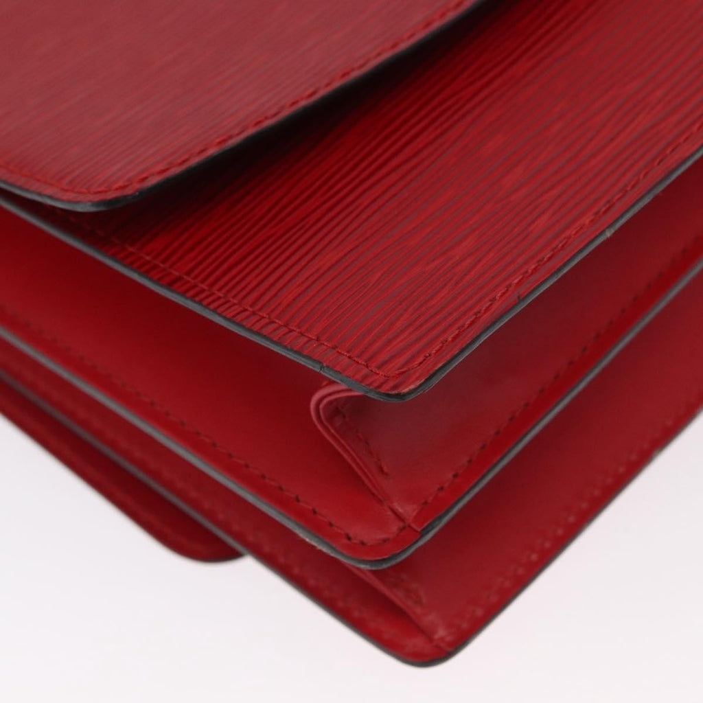 Louis Vuitton Grenelle Shoulder Bag Epi Leather Red Leather Shoulder Bag