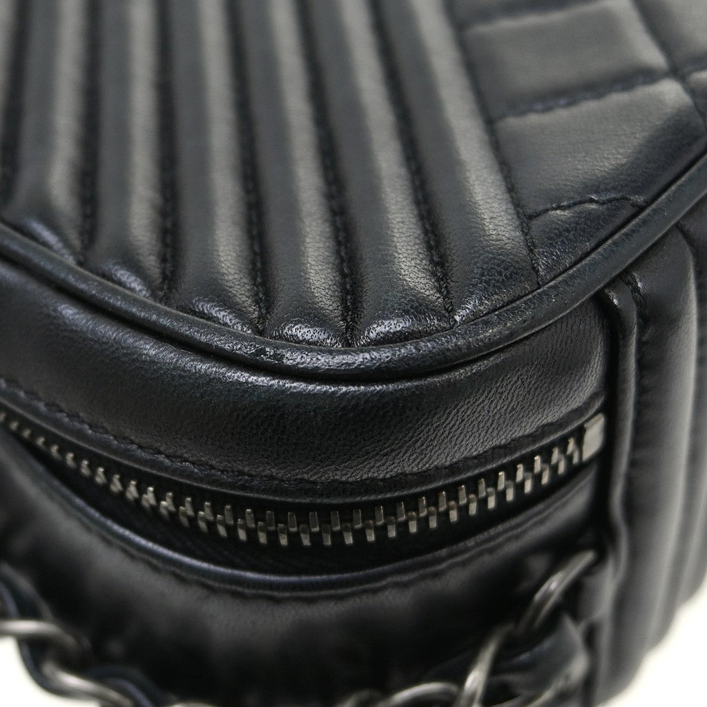 Chanel Coco Boy Camera Bag Quilted Leather Black Leather Shoulder Bag Bag