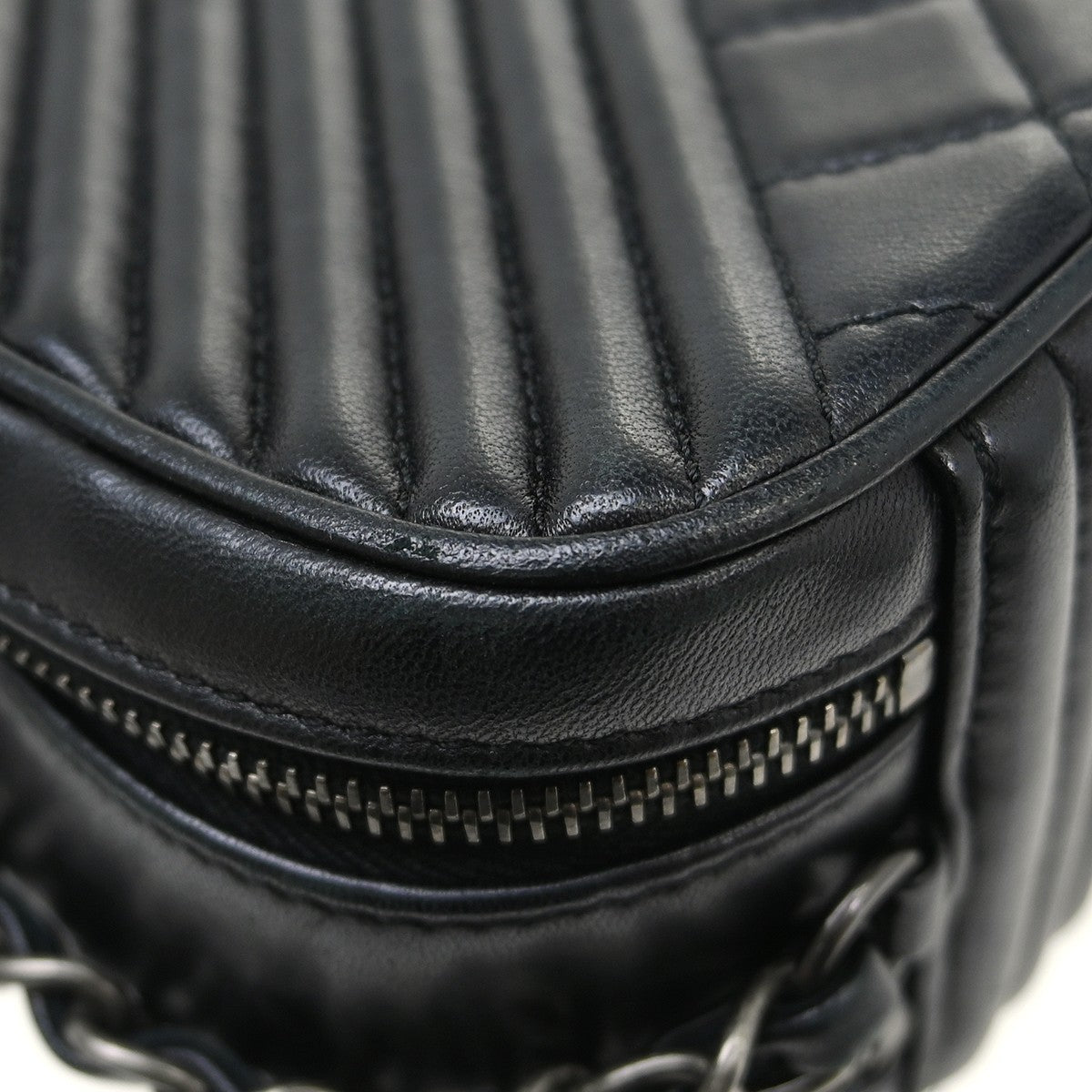 Chanel Coco Boy Camera Bag Quilted Leather Black Leather Shoulder Bag Bag