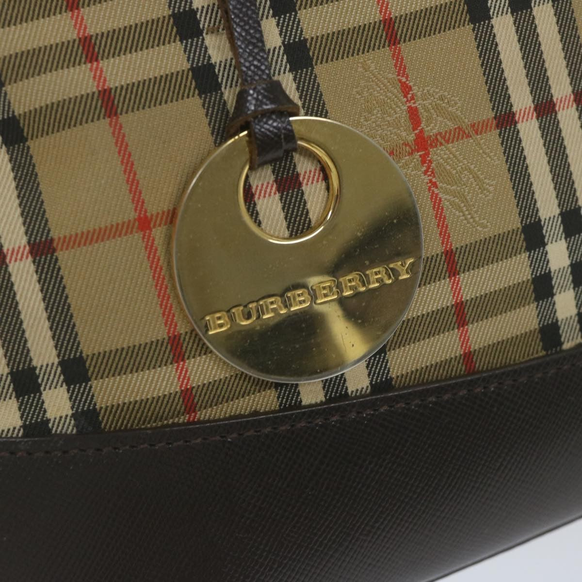 Burberry Nova Check Handbag Nova Check Canvas And Leather Beige Canvas Handbag