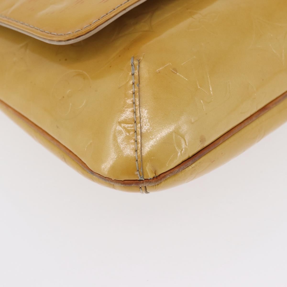 Louis Vuitton Thompson Street Handbag Monogram Vernis Beige Patent_Leather Shoulder Bag