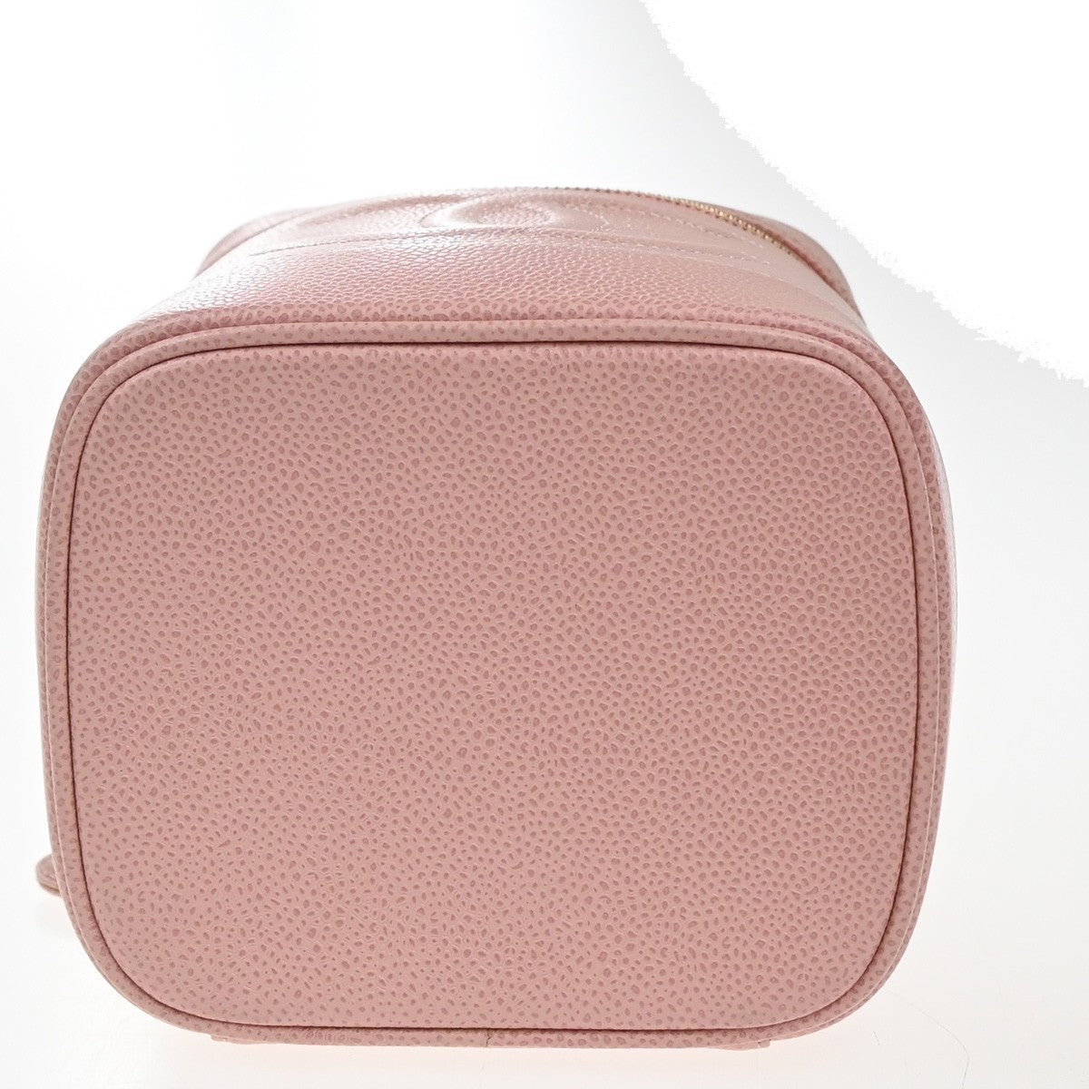 Chanel Vintage Timeless Cosmetic Case Caviar Pink Leather Handbag