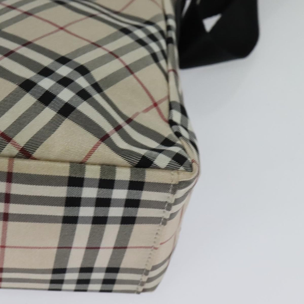 Burberry Nova Check Blue Label Nylon Beige Nylon Shoulder Bag