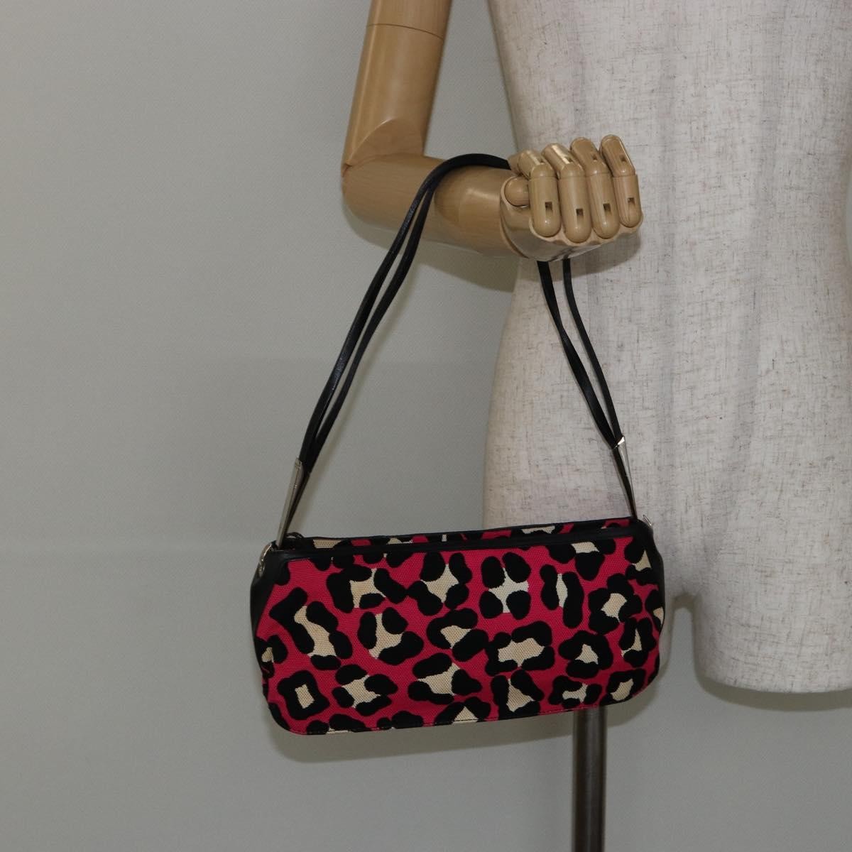 Bottega Veneta Vintage Shoulder Bag Canvas Pink Canvas Shoulder Bag Bag