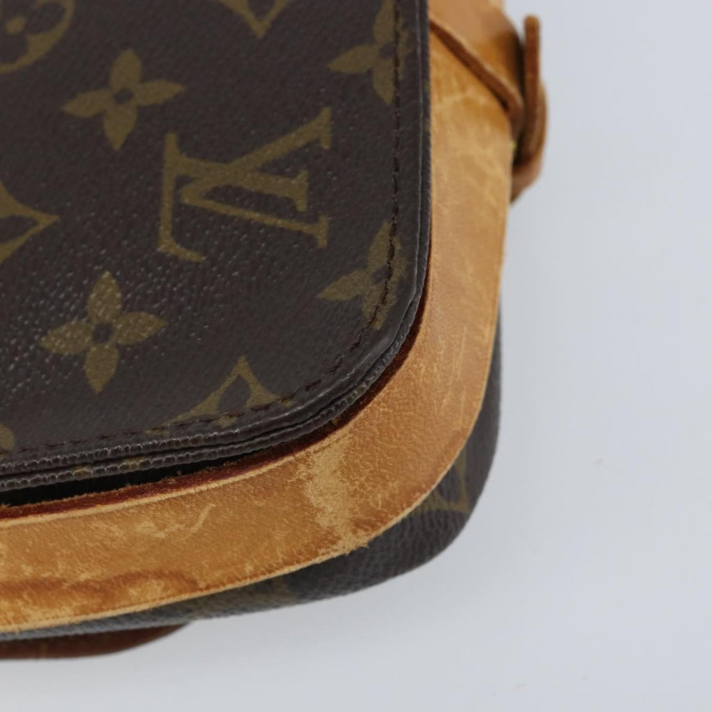 Louis Vuitton Cartouchiere Handbag Monogram Canvas Brown Canvas Shoulder Bag