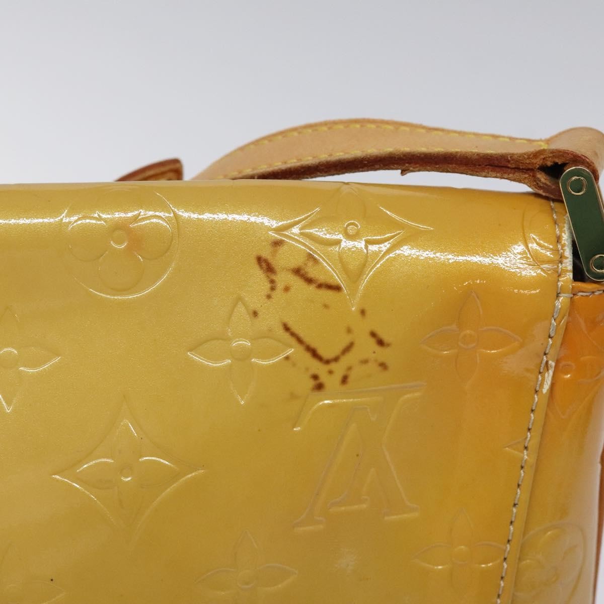 Louis Vuitton Thompson Street Handbag Monogram Vernis Beige Patent_Leather Bag