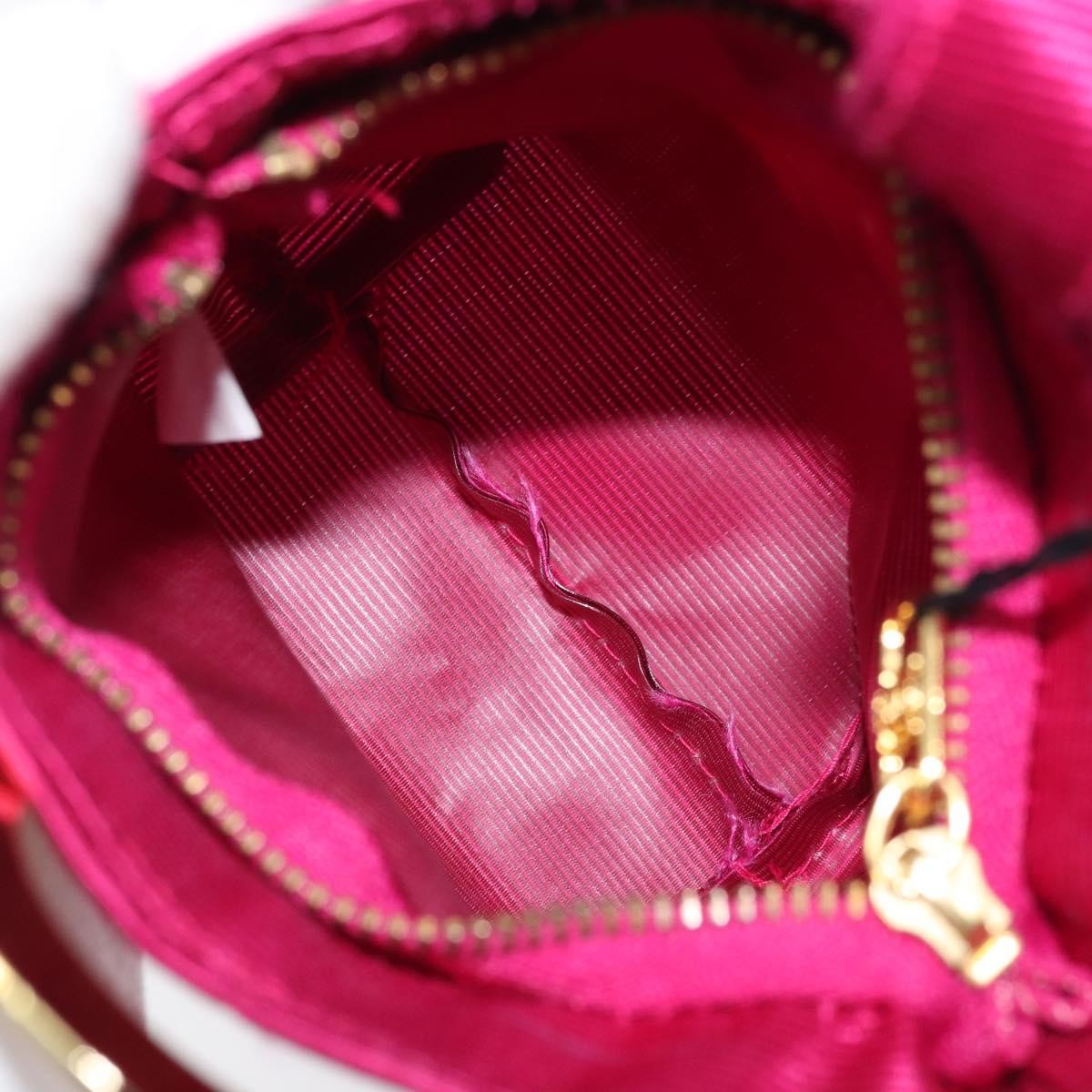 Celine Circle Logo Pouch Canvas Pink Canvas Clutche & Pouche Bag