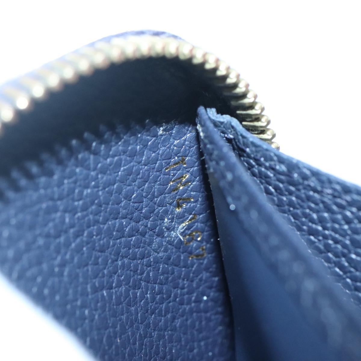 Louis Vuitton Portefeuille Zippy Monogramme Empreinte Monogramme Empreinte Navy Leather Wallets Accessory
