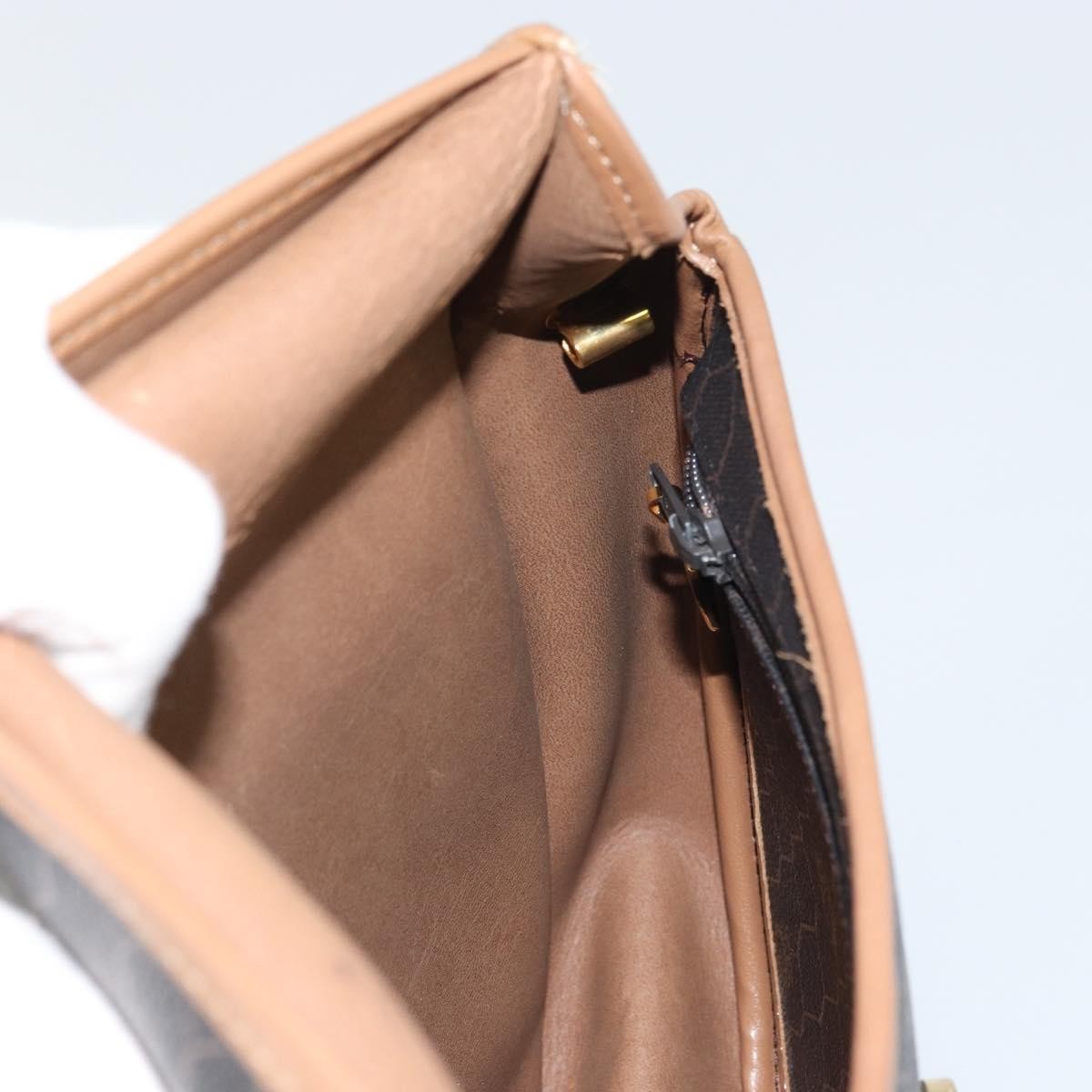 Christian Dior Vintage Honeycomb Flap Crossbody Bag Coated Canvas Black Canvas Shoulder Bag Bag (Pre-Owned)