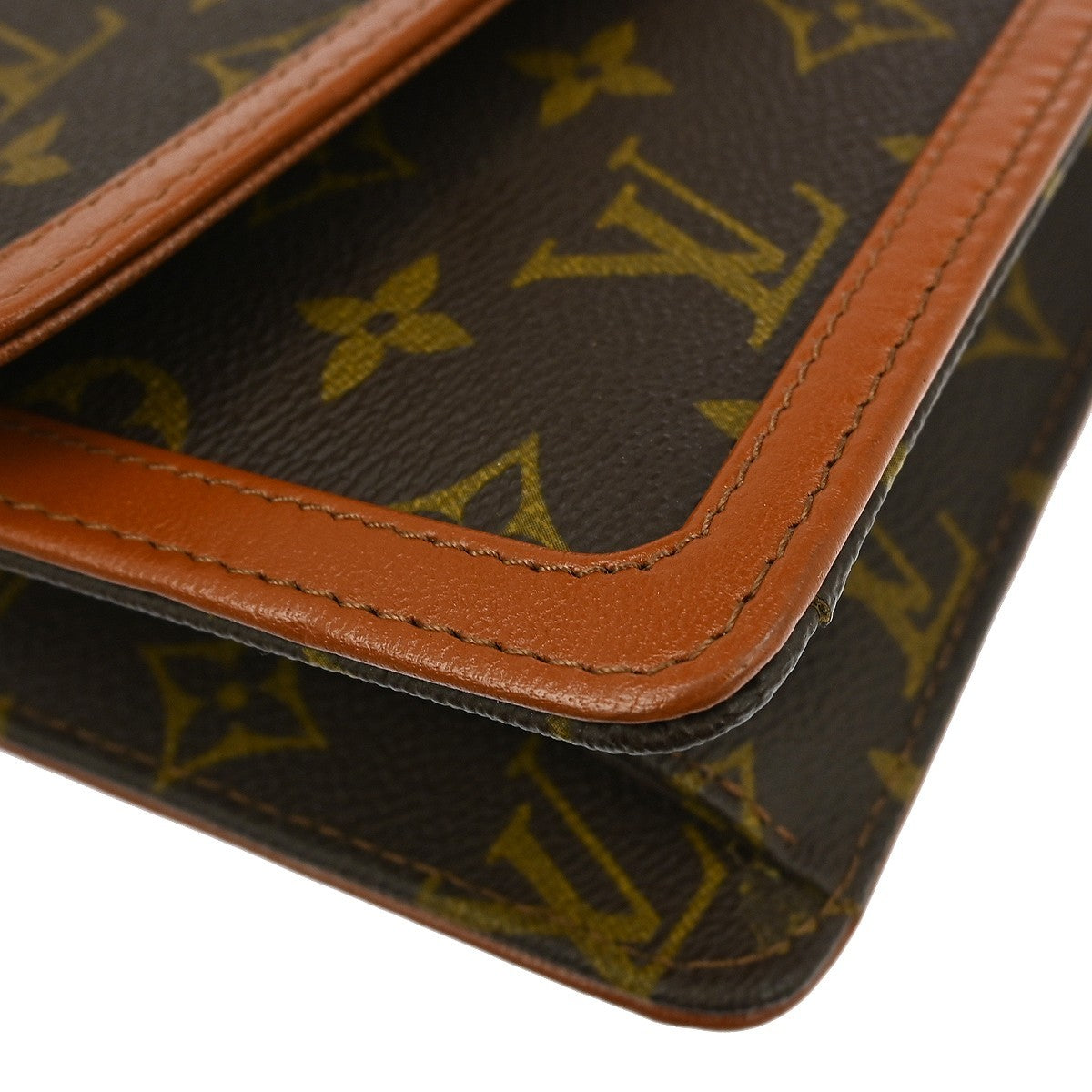 Louis Vuitton Dame Pochette Monogram Canvas Brown Canvas Clutche & Pouche Bag