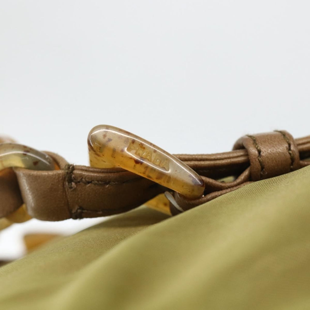 Prada Vintage Tote Tessuto Khaki Nylon Tote Bag Bag
