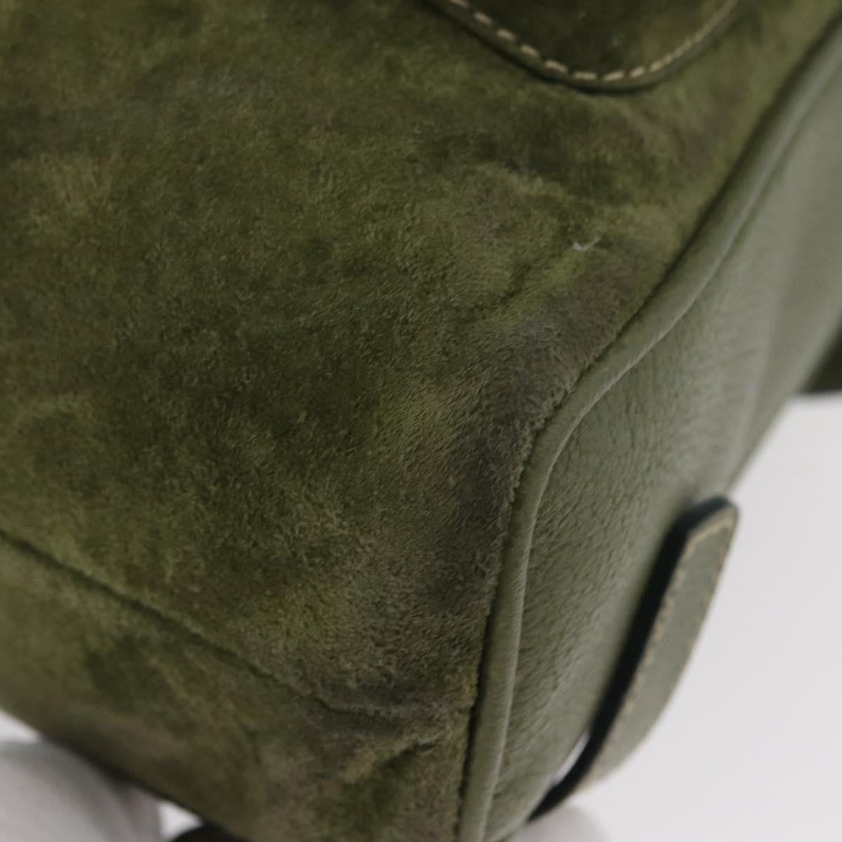 Gucci Gucci Bamboo Backpack Daim Khaki Leather Backpack Bag (Pre-Owned)