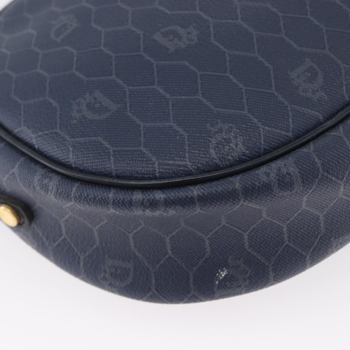 Christian Dior Vintage Honeycomb Shoulder Bag Canvas Navy Canvas Shoulder Bag Bag (Pre-Owned)