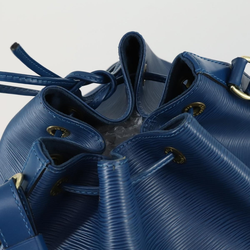 Louis Vuitton Petit Noe Handbag Epi Leather Blue Leather Shoulder Bag