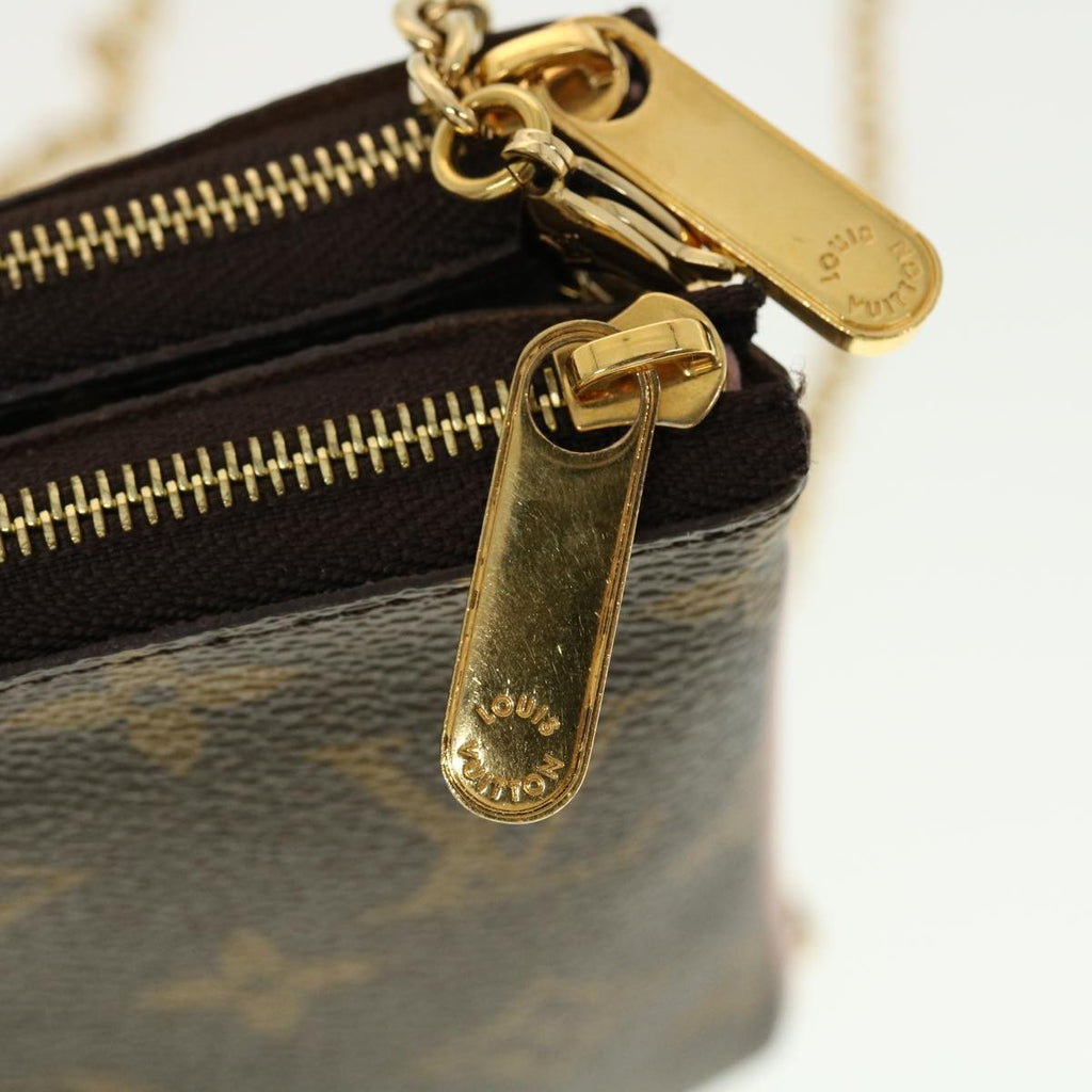Louis Vuitton Double Zip Pochette Limited Edition Vivienne Xmas Monogram Canvas Brown Canvas Clutche & Pouche Bag