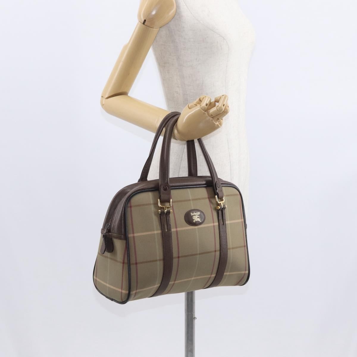 Burberry Nova Handbag Canvas Beige Canvas Handbag