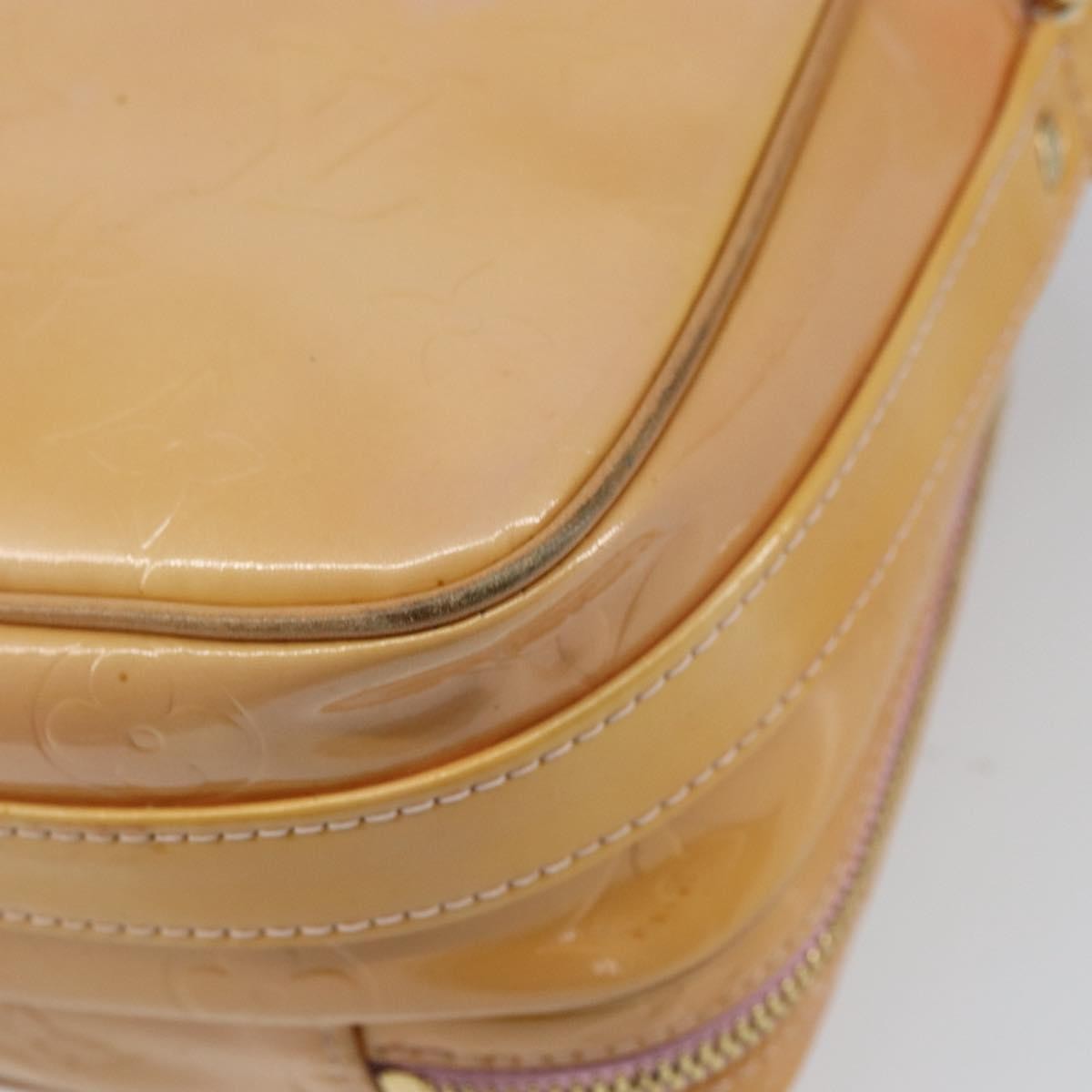 Louis Vuitton Wooster Handbag Monogram Vernis Yellow Patent_Leather Shoulder Bag