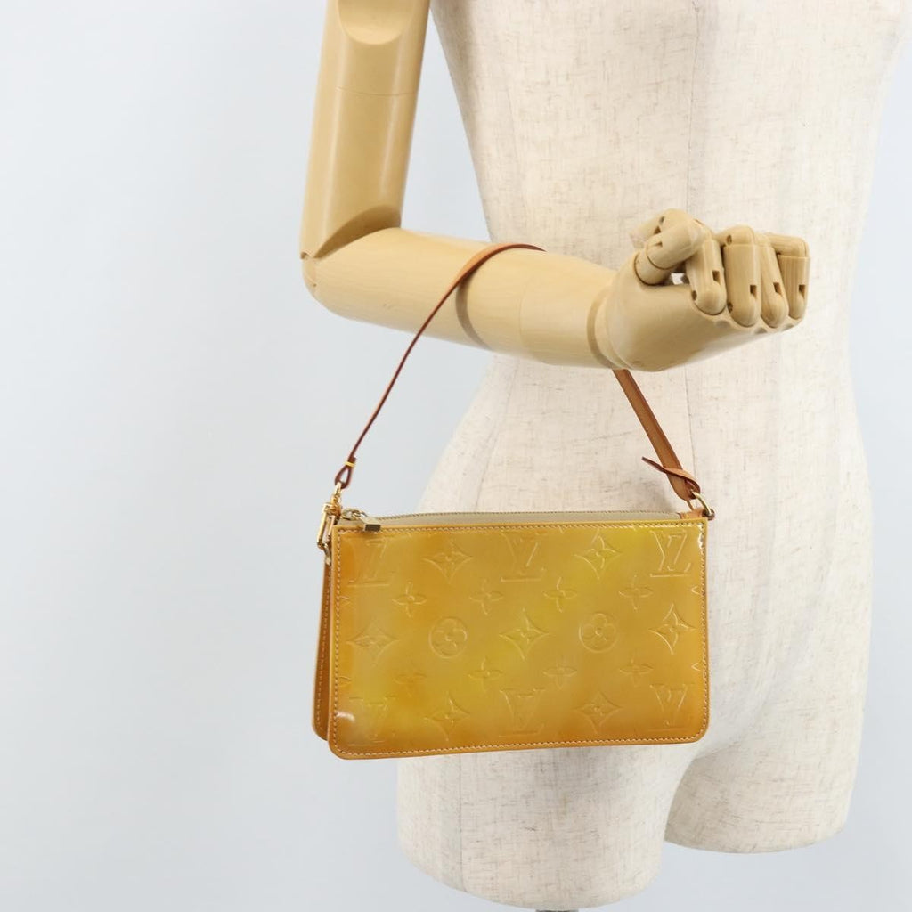 Louis Vuitton Lexington Pochette Patent Leather Beige Patent_Leather Clutche & Pouche Bag