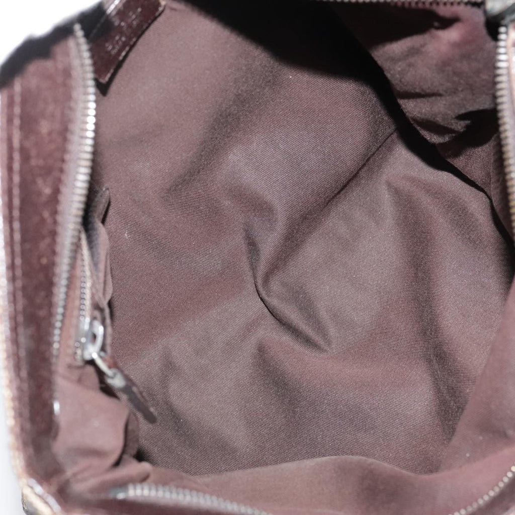 Gucci Double Pocket Web Messenger Gg Canvas Brown Canvas Shoulder Bag Bag (Pre-Owned)