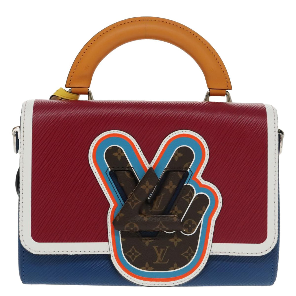 Louis Vuitton Twist Top Handle Bag Limited Edition Peace Love Epi And Monogram Canvas Multicolour Leather Bag