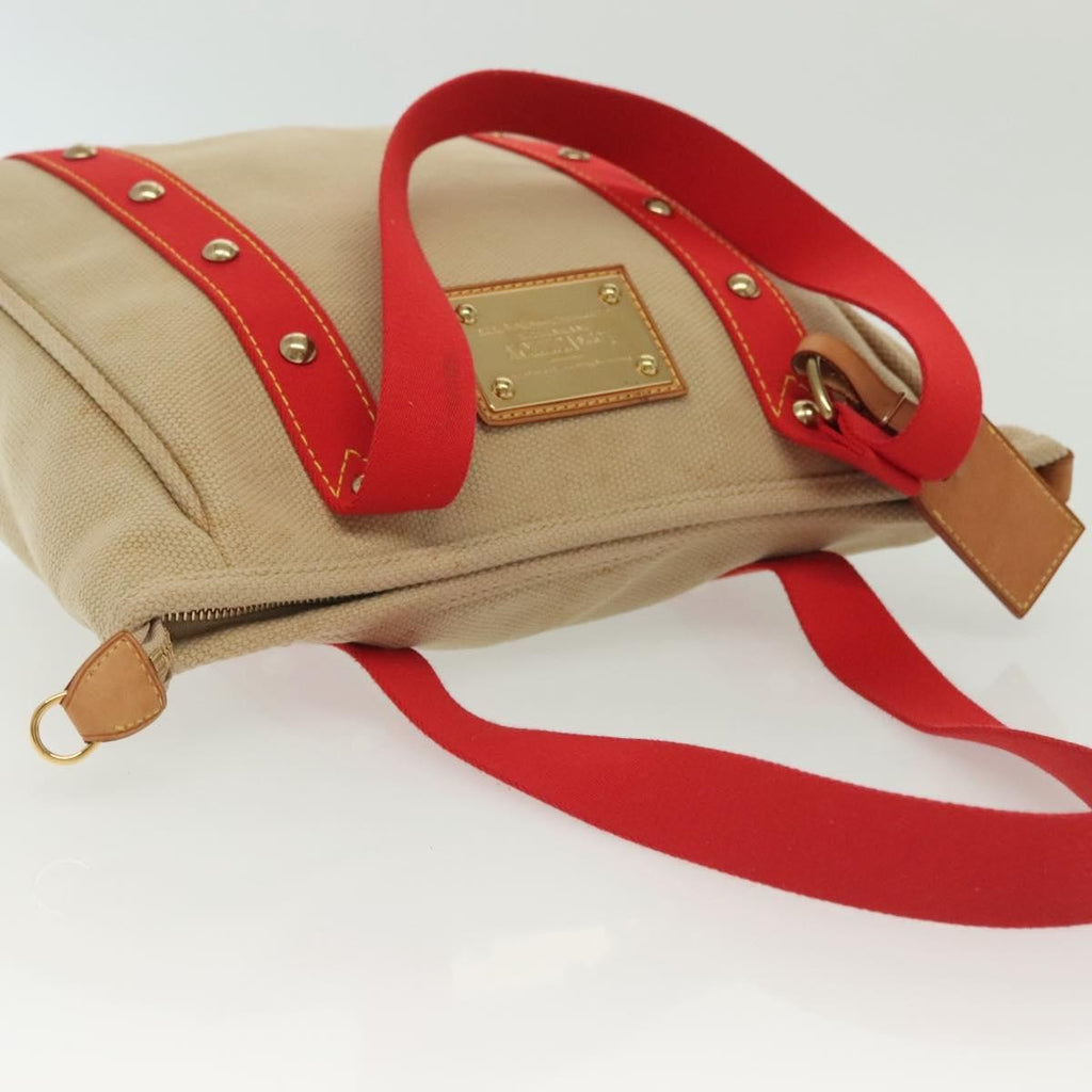 Louis Vuitton Antigua Tote Canvas Beige Canvas Tote Bag