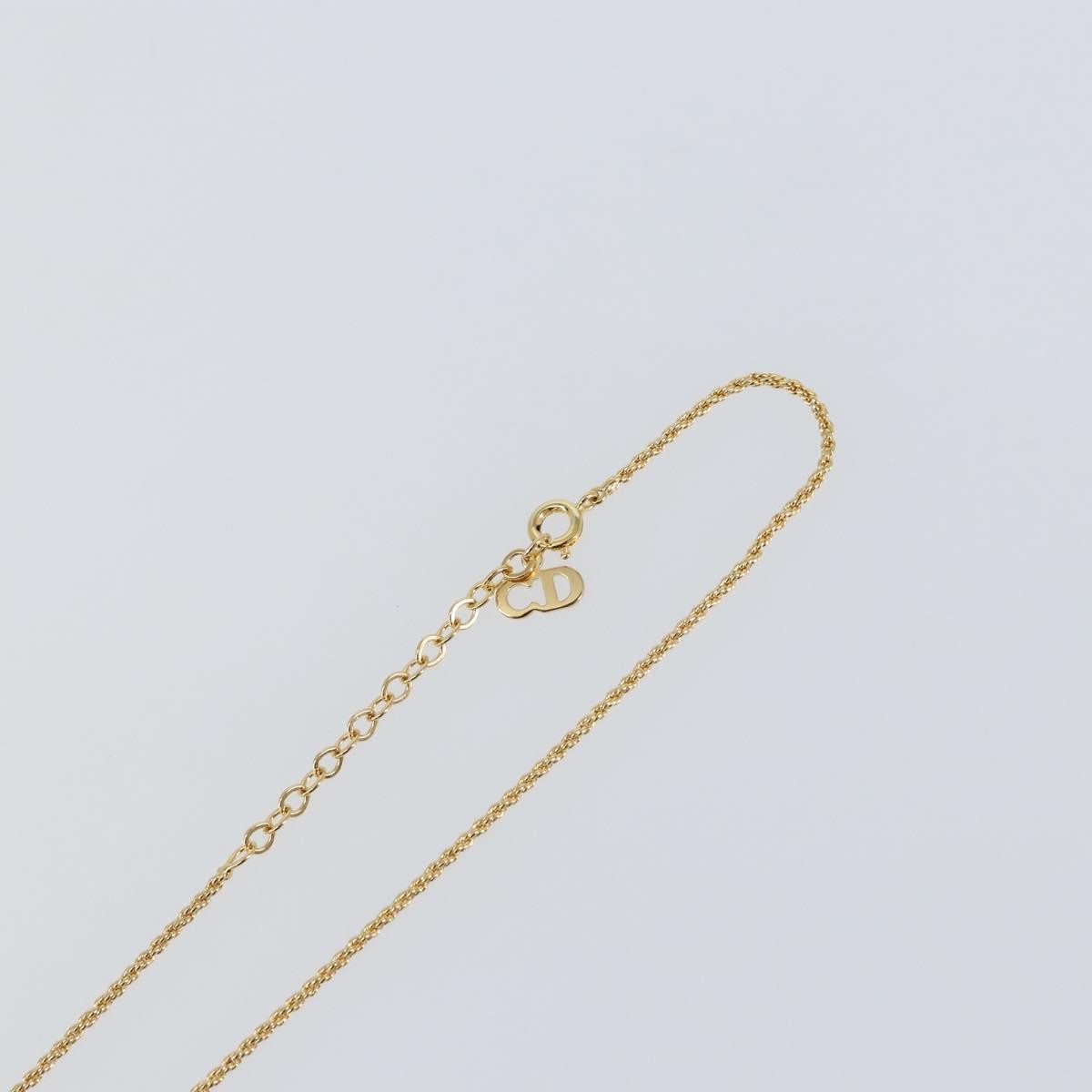 Christian Dior Cd Pendant Necklace Metal Gold Metal Jewelry (Pre-Owned)