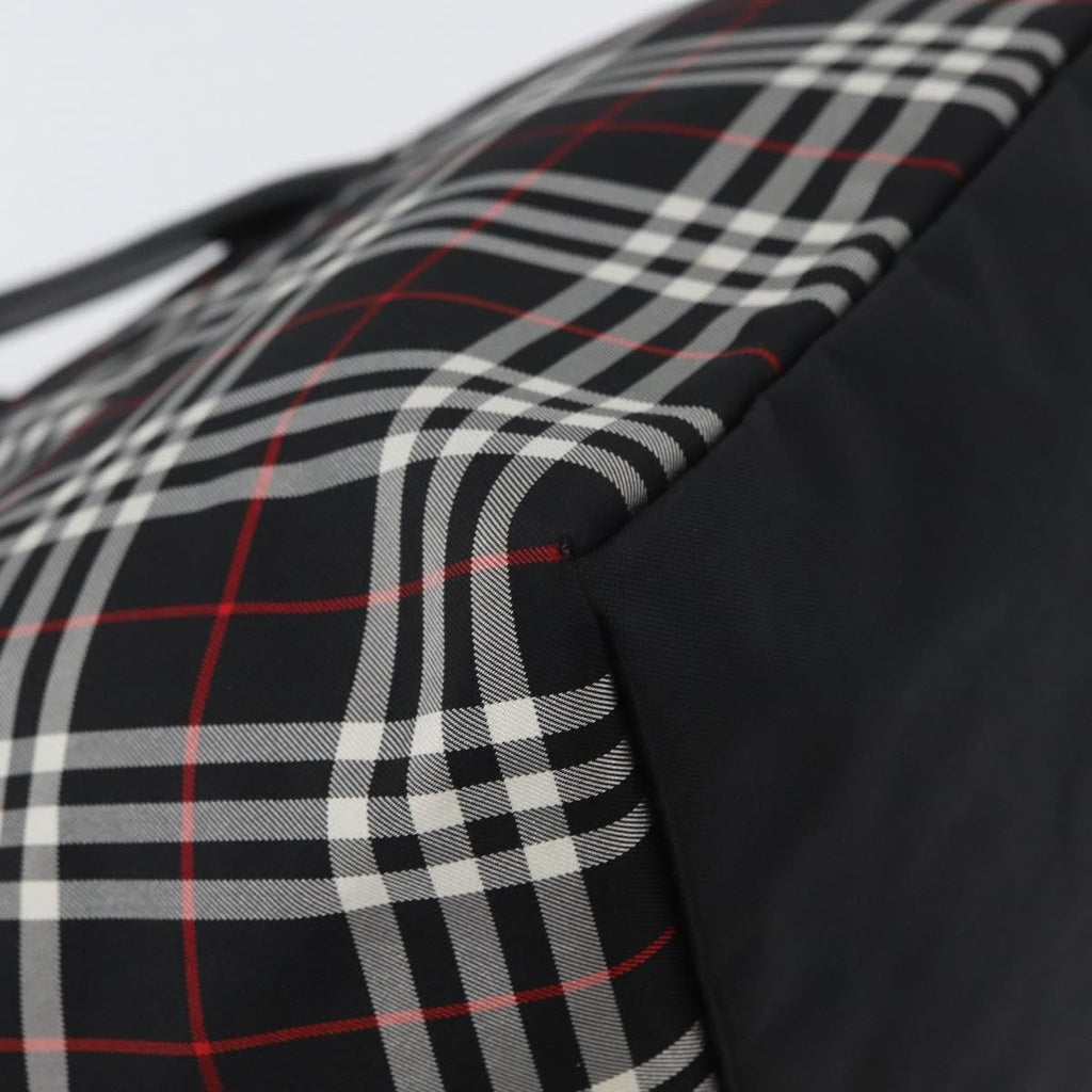Burberry Nova Check Handbag Nylon Black Nylon Handbag