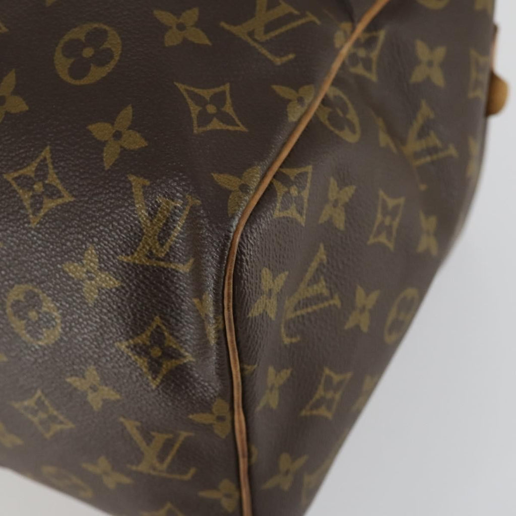 Louis Vuitton Sac Souple Handbag Monogram Canvas Brown Canvas Travel Bag