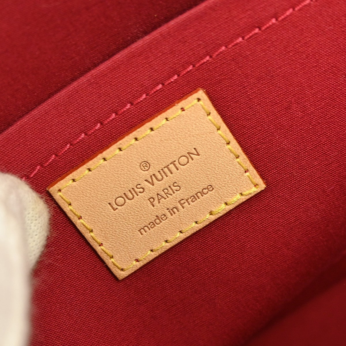 Louis Vuitton Rosewood Avenue Handbag Monogram Vernis Red Patent_Leather Handbag