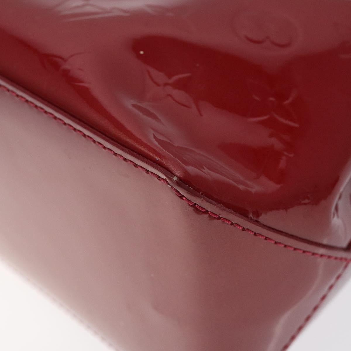 Louis Vuitton Wilshire Handbag Monogram Vernis Red Patent_Leather Handbag
