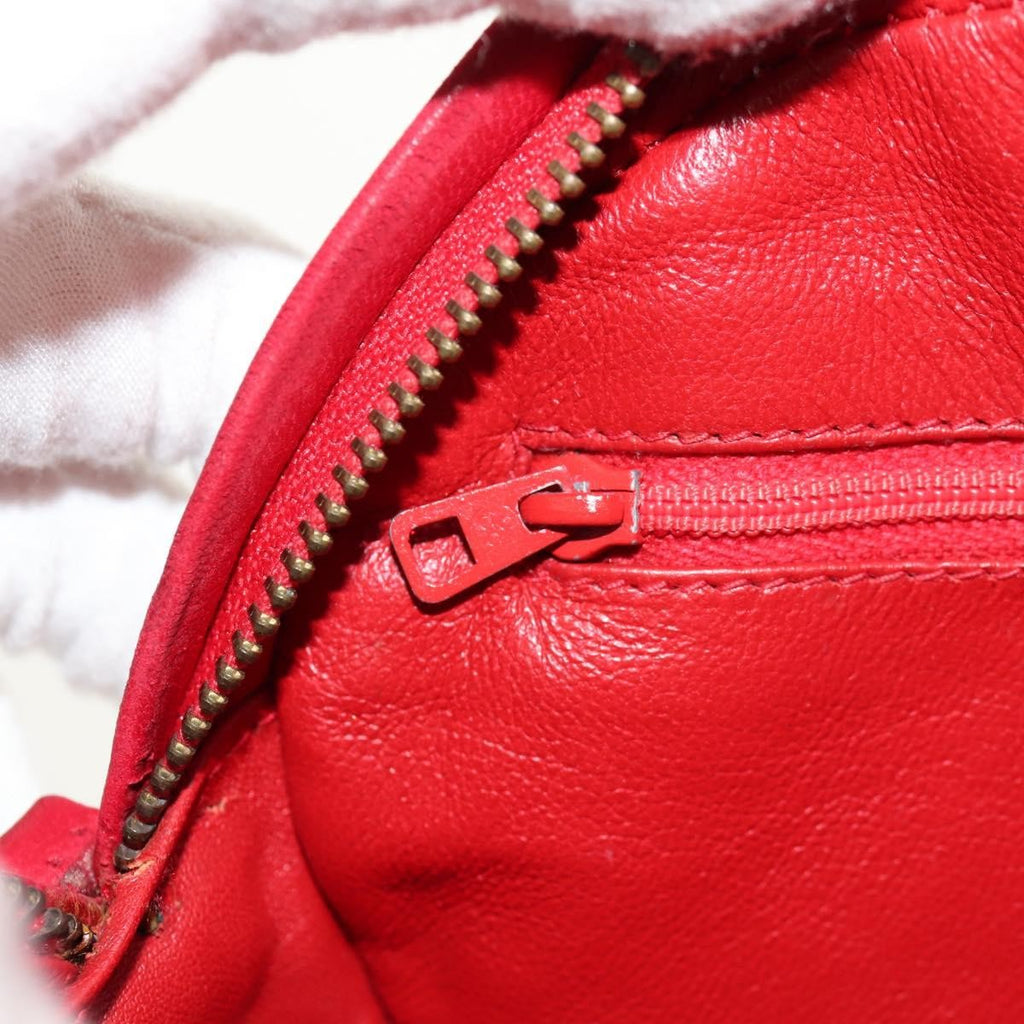 Chanel Vintage Oval Cc Tassel Crossbody Bag Leather Red Leather Shoulder Bag Bag