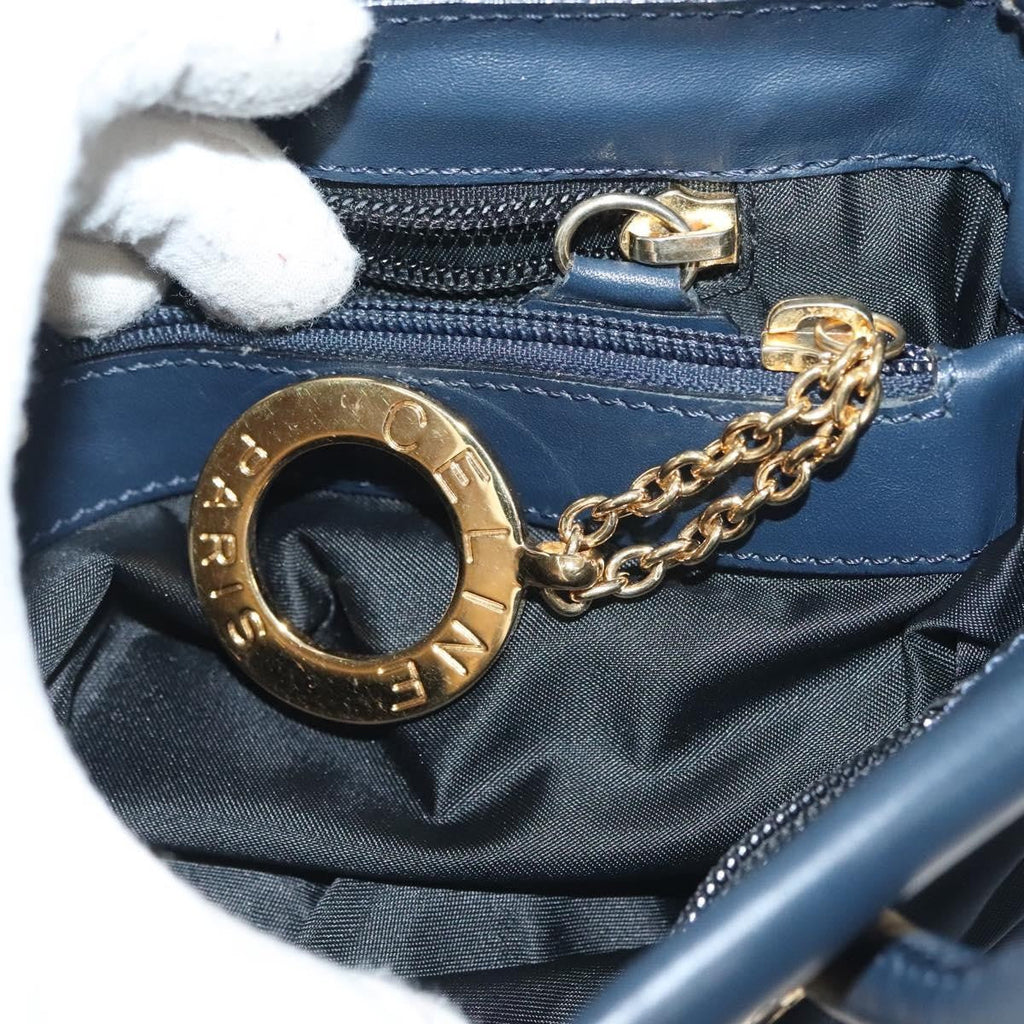Celine Handbag Nylon Navy Nylon Handbag